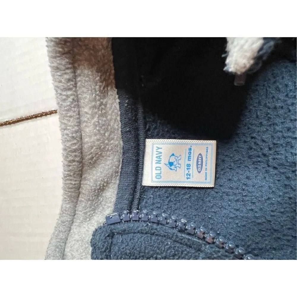 Set of 3 Old Navy 12-18 month fleece sweatshirts